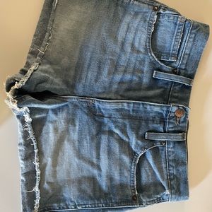 Madewell high rise jean short